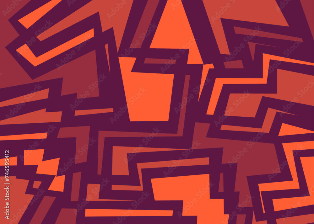 Poster abstract background with colorful geometric pattern