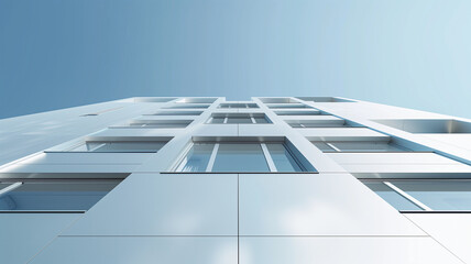 Obraz premium Futuristic Urban Elegance Modern Building Concept. Perfect for urban development projects, architectural presentations, or any creative endeavor celebrating the allure of modern design.