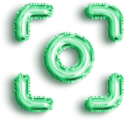 Capture Mint Foil Balloon Icon