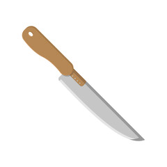 Kitchen Knife Icon: Flat Vector Graphic