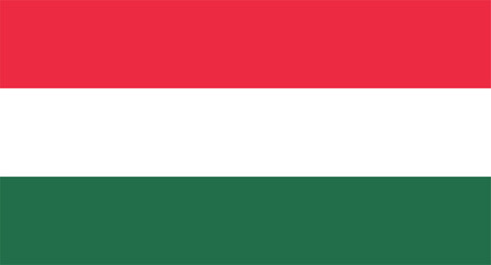 vector illustration of the flag of Hungary