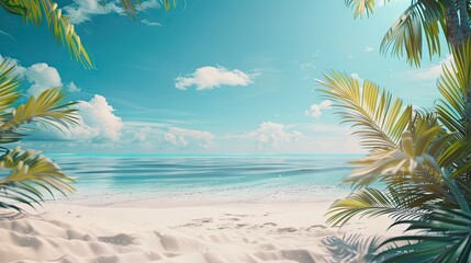 Fototapeta na wymiar premium summery beach background 