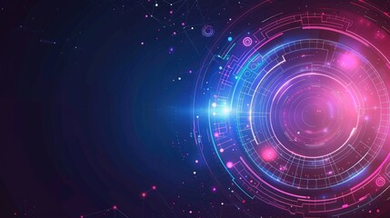Fototapeta premium Colorful Abstract Background With Circles and Dots