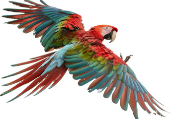 Macaw isolated on transparent background