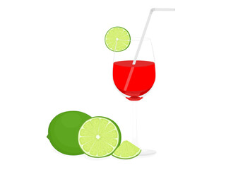 Lemon on a white background.