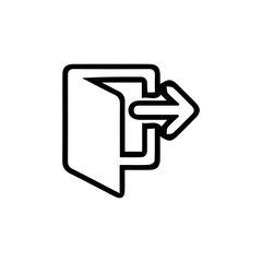 Login Icon in trendy flat style isolated on white background. Approach symbol for your web site design, logo, app, UI. Vector illustration, EPS10.