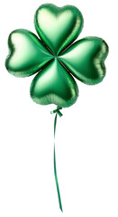 Clover shape foil balloon for Saint Patrick's Day - obrazy, fototapety, plakaty