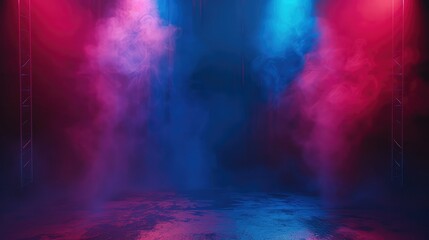 Dark Blue and Pink Color Abstract Smoke Background.