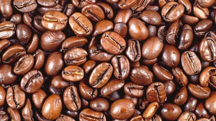 Fototapeta premium A Pile of Roasted Coffee Beans