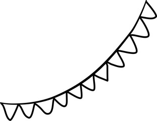 Ribbon decoration doodle