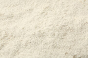 Texture of baking powder as background, closeup