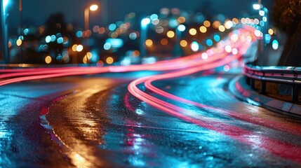 abstract blue high speed line abstract technology background digital fiber hi tech concept