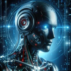 Robo Renaissance: AI Synthroid's Cyberpunk Revolution