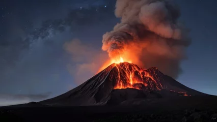 Foto op Canvas Volcan en éruption © phototouch
