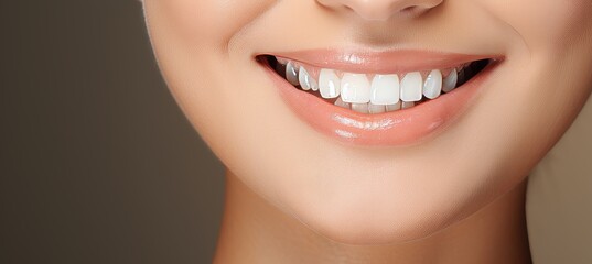 Close-up of person with confident smile showcasing bright white teeth veneers in high resolution