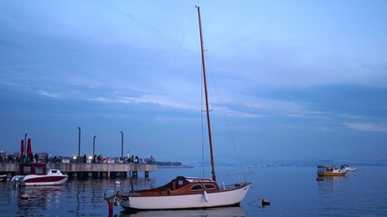 boats in the harbor