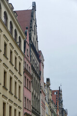 Historical merchant‘s houses in central Wroclaw, Poland