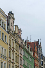 Historical merchant‘s houses in central Wroclaw, Poland