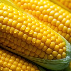 Capturing a close-up of corn's texture