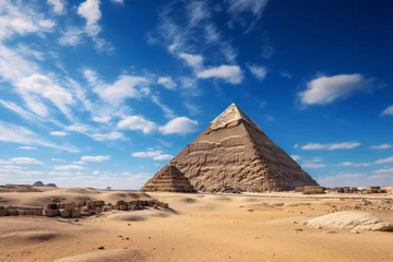Foto op Canvas a pyramid in the desert © Alex