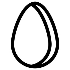 Egg vector icon.