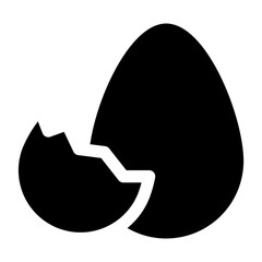 Egg vector icon.