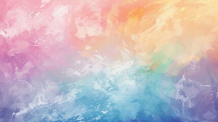 painting of pastel pink blue gradient background