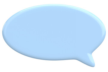 Speech Bubble. Text Box. 3D Illustration.