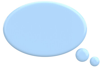Speech Bubble. Text Box. 3D Illustration.