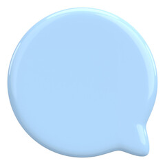 Speech Bubble. Text Box. 3D Illustration.