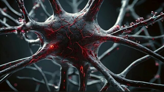 Neurone system, close up