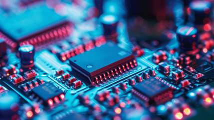 Manufacturing of microchips and semiconductors in a plant or factory