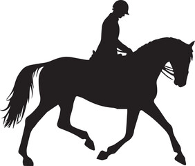 Man Riding Horse Silhouettes Man Riding Horse EPS Vector Man Riding Horse Clipart