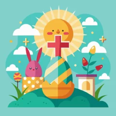 Foto op Plexiglas Easter Monday vector illustrator design © Nishat