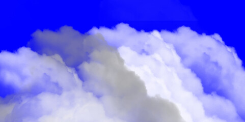 Fototapeta premium Beautiful blue sky with clouds isolated nature background. Gray clouds before it rained. Rainy day. Freshness of the new day. Bright blue background. Fields and skies on sunny days. 