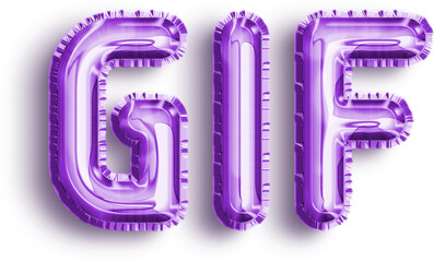 Gif Violet Foil Balloon Icon