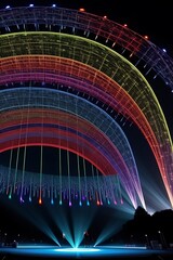 Vibrant Stage Designs: From Rainbow Backgrounds to Lights