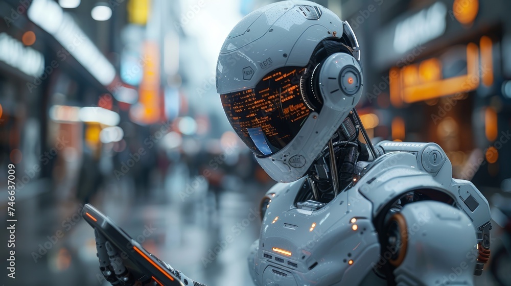 Poster Ai tech, businessman using technology to connect to the internet Global Internet Company Chatgpt Chat with AI. Using command prompt to generate something, Futuristic technology transformation.