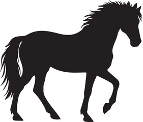 Obraz premium Horse Silhouettes Horse EPS Vector Strong Horse Clipart 