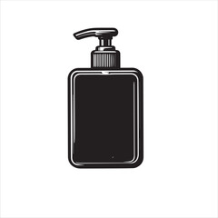 Hand sanitizer icon. Vector icon isolated on white background.