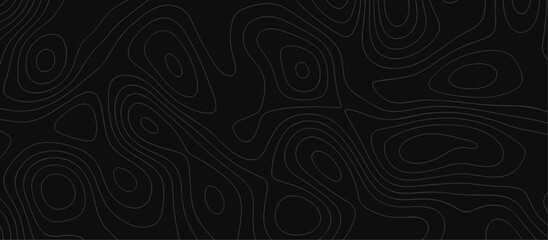 Abstract outline topographic contour map background. Dark texture background for your perfect interior.  Old paper texture design .geographical map Imitation.