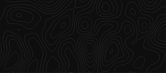 Abstract outline topographic contour map background. Dark texture background for your perfect interior.  Old paper texture design .geographical map Imitation.