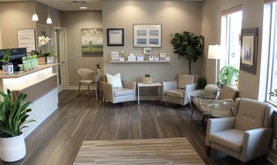 A healthcare setting. Reassuring and calm atmosphere