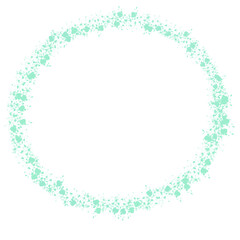 blue christmas frame