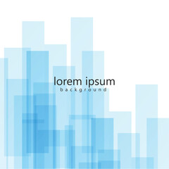 Fototapeta premium Blue White Geometric Background.