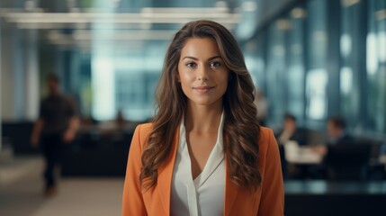 Obraz premium Lawyer with focused expression expertise and advocacy organized legal setting