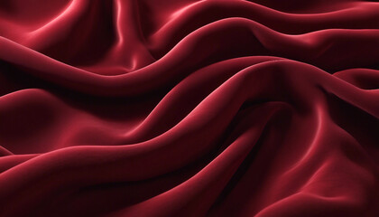Obraz premium Red velvet. Fabric texture. Red velvet. Folds of velvet cloth