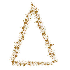 golden christmas tree