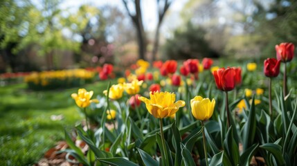 With the arrival of spring, flowers burst into bloom, displaying vibrant colors that bring beauty, coolness, and tranquility.