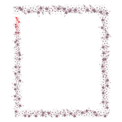 frame with snowflakes